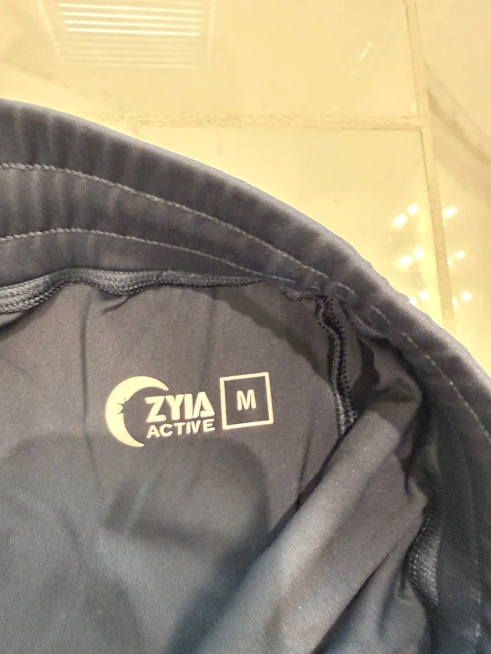 ZYIA Women's Navy Drawstring Jogger Sweatpants - Picture 3 of 5
